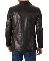 Men Genuine Leather Blazer Sport Coat 37